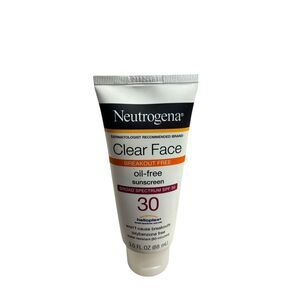 Neutrogena Clear Face Oil-Free Sunscreen SPF 30 (3 oz) New Unsealed